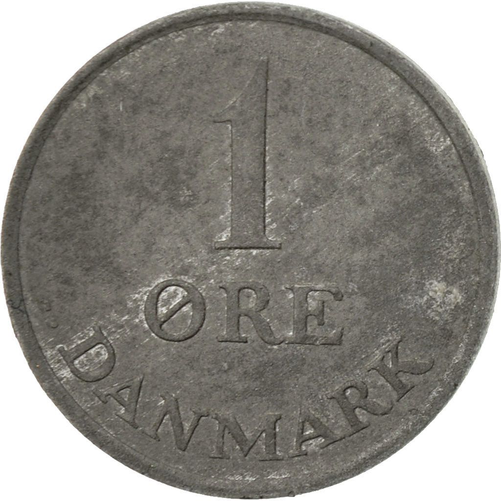 Coin, Denmark, Frederik IX, Ore, 1962, Copenhagen, EF(40-45), Zinc, KM:839.2