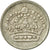 Moneda, Suecia, Gustaf VI, 10 Öre, 1956, MBC, Plata, KM:823