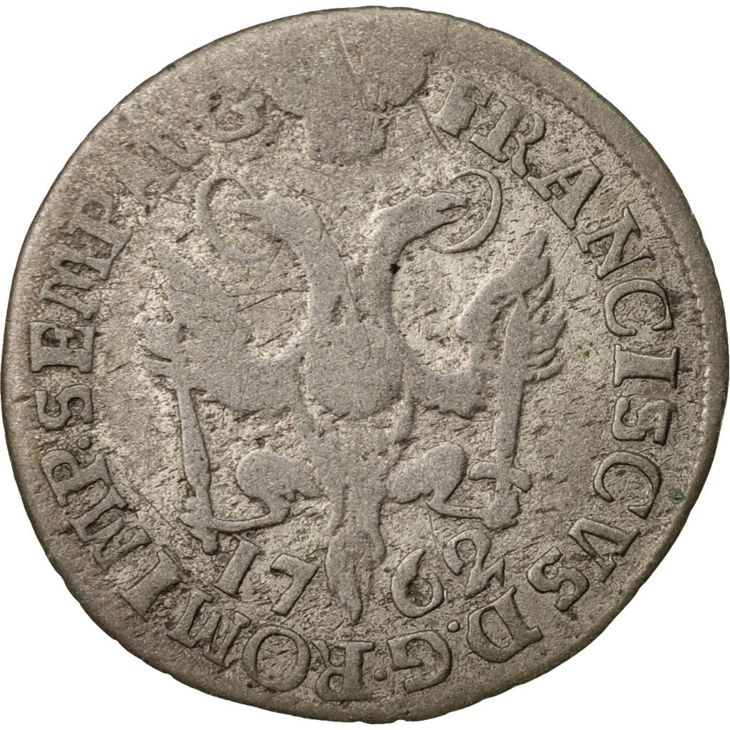 Coin, German States, HAMBURG, 2 Schilling, 1/16 Thaler, 1762, VF(20-25), Silver