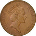 Moneda, Gran Bretaña, Elizabeth II, 2 Pence, 1985, BC+, Bronce, KM:936