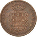 PORTUGAL, 10 Reis, 1841, KM #481, EF(40-45), Copper, 12.19