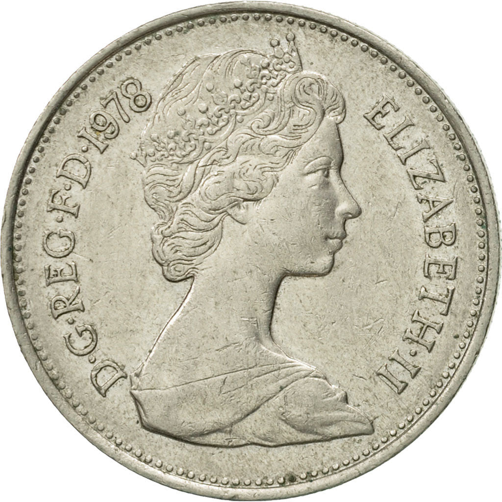 Münze, Großbritannien, Elizabeth II, 5 New Pence, 1978, SS+, Copper-nickel