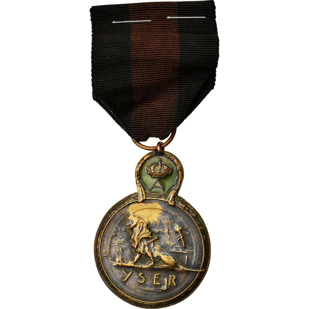 Belgium, Bataille de l'Yser, Medal, 1914, Excellent Quality, Vloors, Bronze, 37