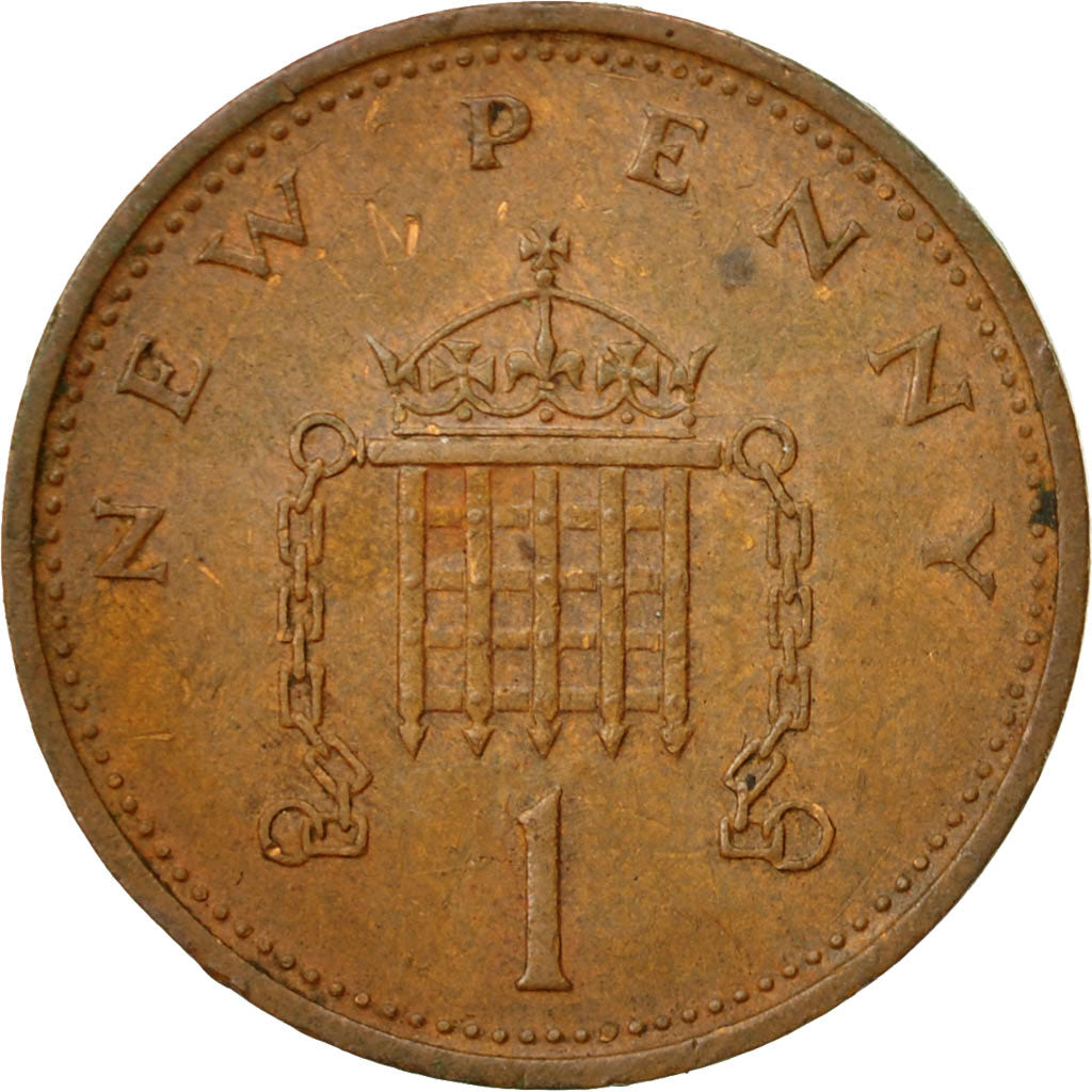 Monnaie, Grande-Bretagne, Elizabeth II, New Penny, 1971, TTB, Bronze, KM:915
