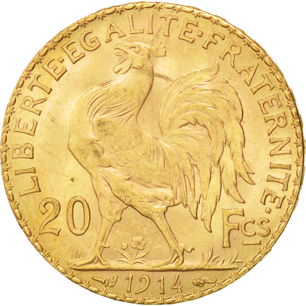 France, IIIème République, 20 Francs or Marianne 1914, KM 847