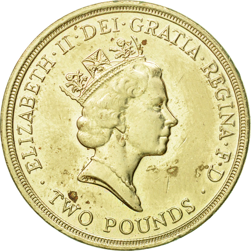Coin, Great Britain, Elizabeth II, 2 Pounds, 1989, British Royal Mint