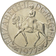 Coin, Great Britain, Elizabeth II, 25 New Pence, 1977, MS(64), Copper-nickel