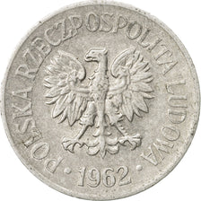 Coin, Poland, 20 Groszy, 1962, Warsaw, EF(40-45), Aluminum, KM:A47