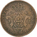 Moneta, Azzorre, 10 Reis, 1843, MB, Rame, KM:11