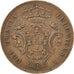 AZORES, 10 Reis, 1865, KM #14, EF(40-45), Copper, 5.93