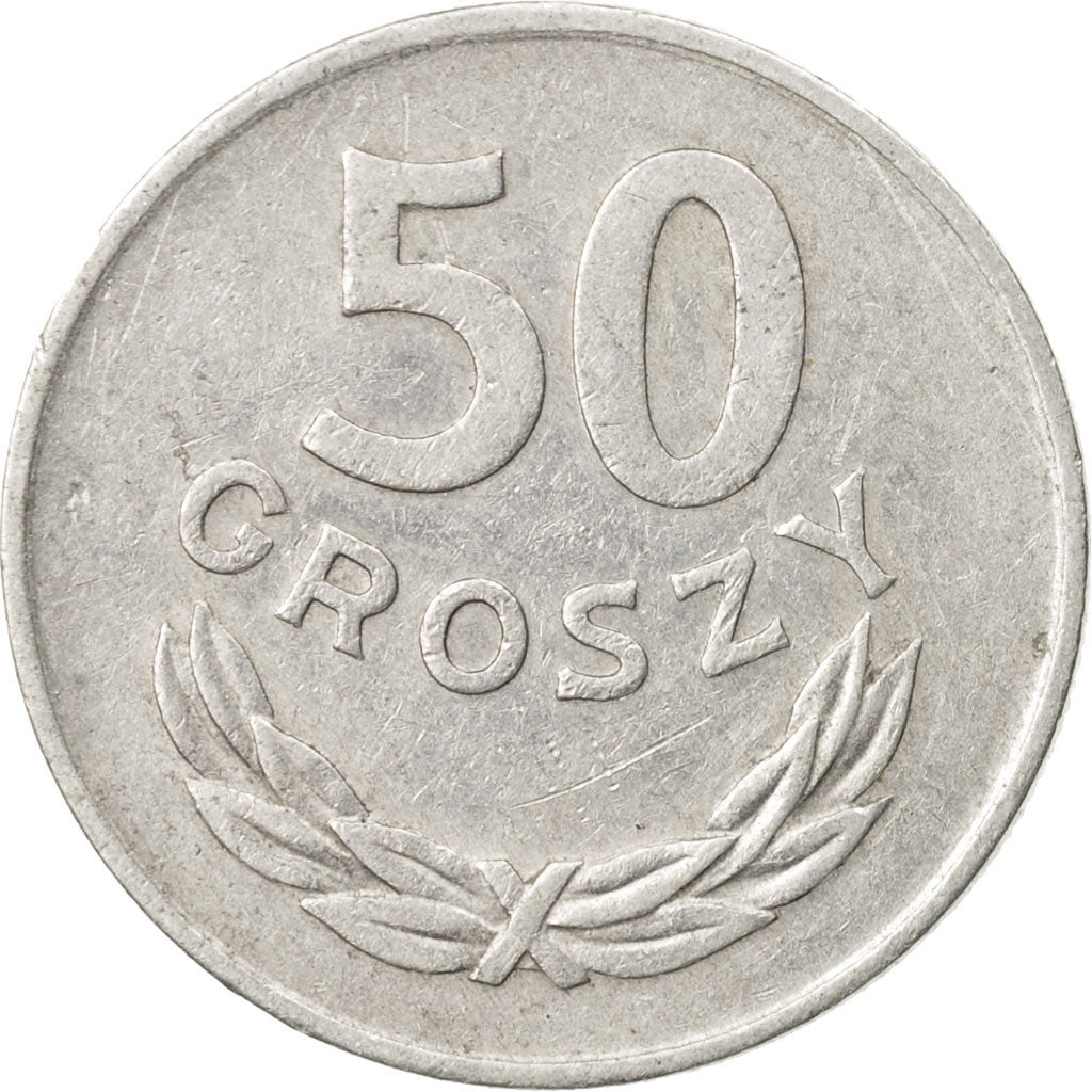 Coin, Poland, 50 Groszy, 1973, Warsaw, EF(40-45), Aluminum, KM:48.1
