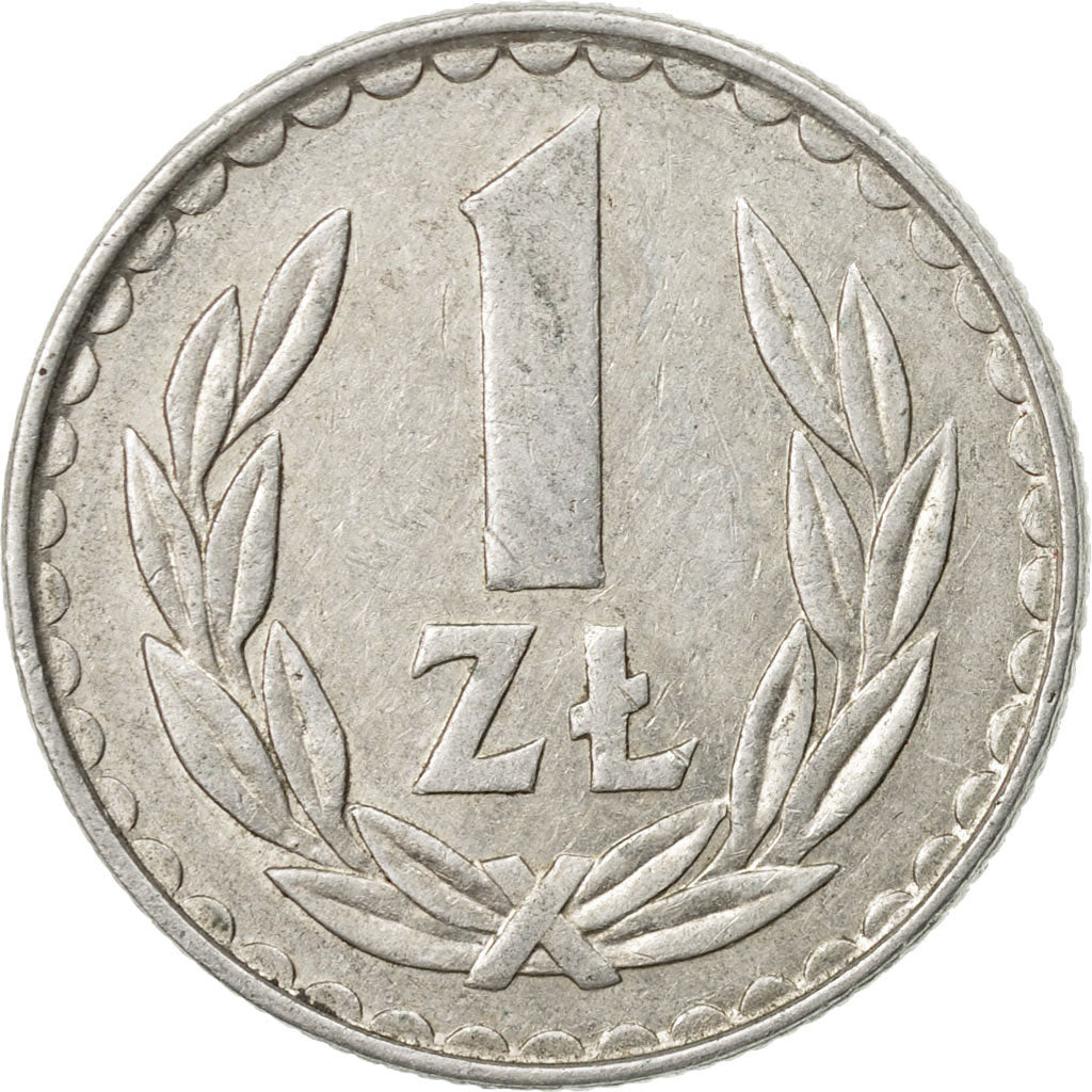 Coin, Poland, Zloty, 1982, Warsaw, EF(40-45), Aluminum, KM:49.1