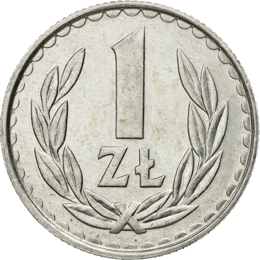 Moneda, Polonia, Zloty, 1986, Warsaw, MBC+, Aluminio, KM:49.2