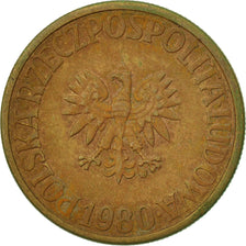Munten, Polen, 5 Zlotych, 1980, Warsaw, ZF, Tin, KM:81.1