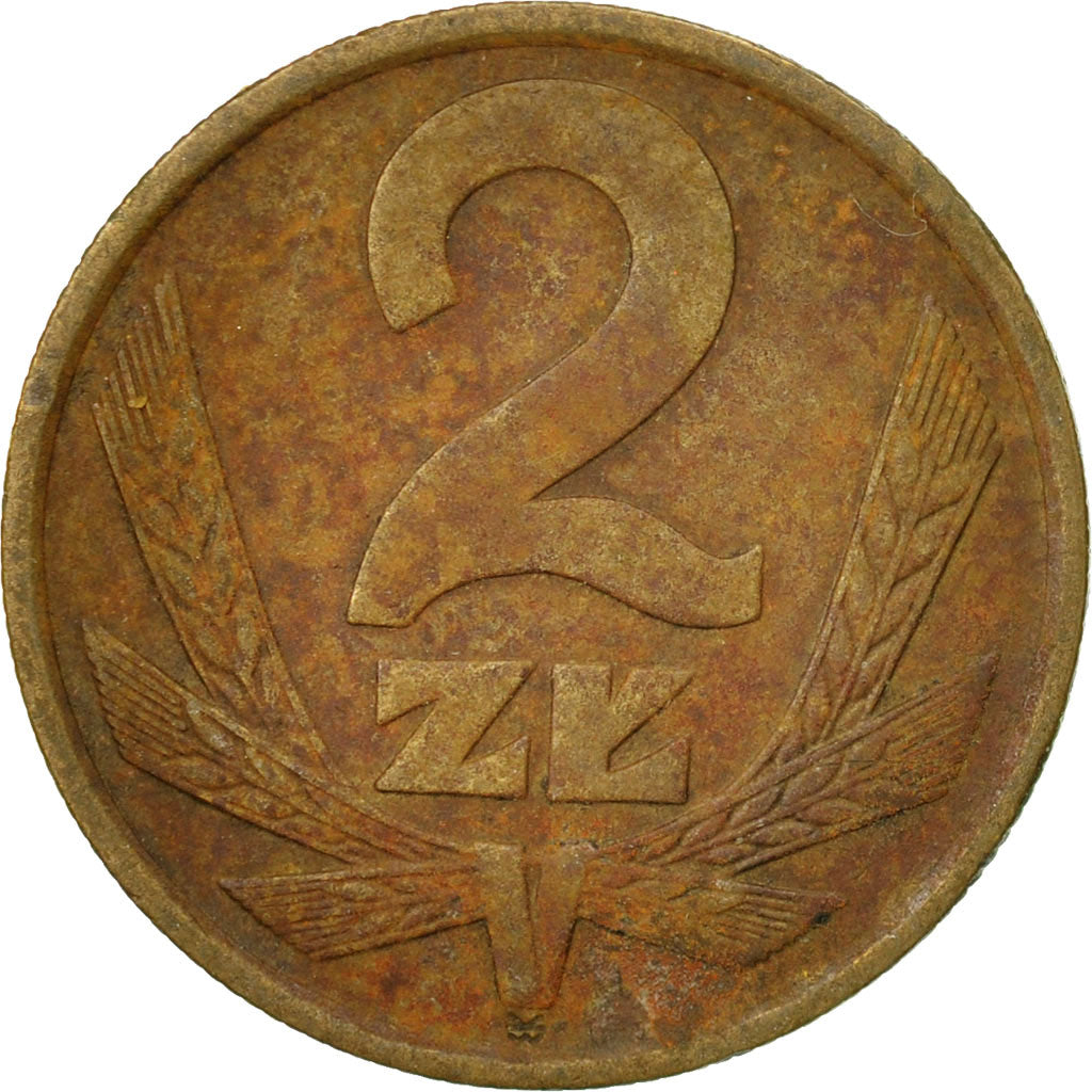 Moneta, Polonia, 2 Zlote, 1975, Warsaw, BB, Ottone, KM:80.1