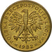 Coin, Poland, 2 Zlote, 1982, Warsaw, EF(40-45), Brass, KM:80.1