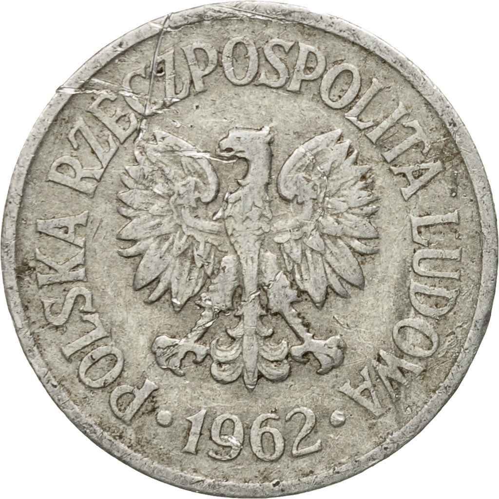 Coin, Poland, 10 Groszy, 1962, Warsaw, EF(40-45), Aluminum, KM:AA47