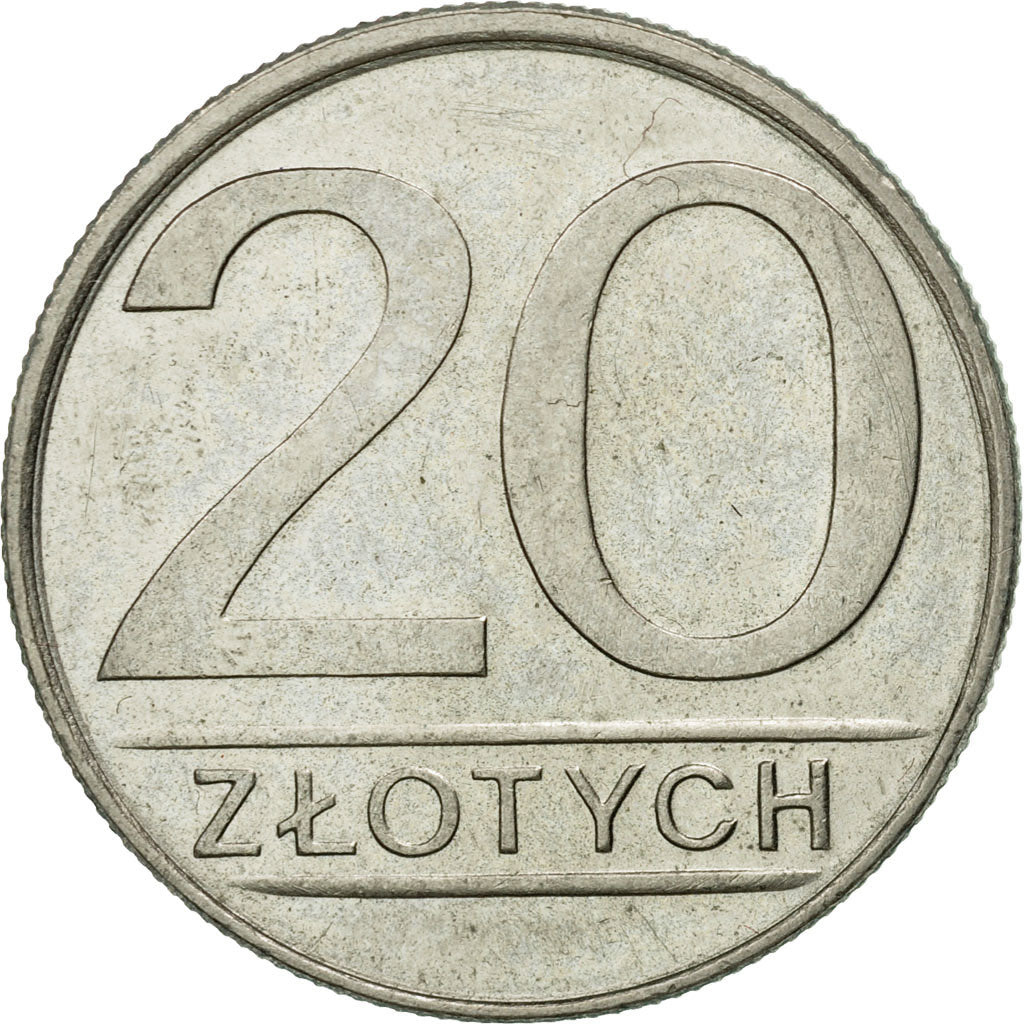 Münze, Polen, 20 Zlotych, 1984, Warsaw, SS+, Copper-nickel, KM:153.1