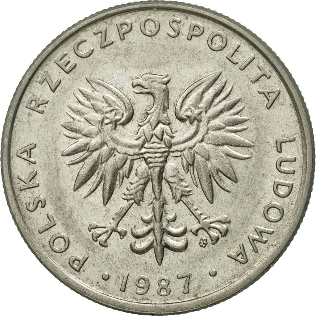 Moneta, Polonia, 20 Zlotych, 1987, Warsaw, BB+, Rame-nichel, KM:153.1