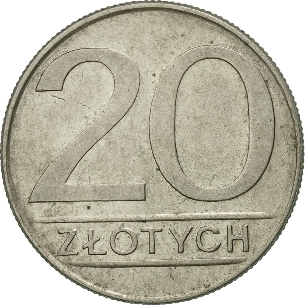 Moneta, Polonia, 20 Zlotych, 1987, Warsaw, BB+, Rame-nichel, KM:153.1