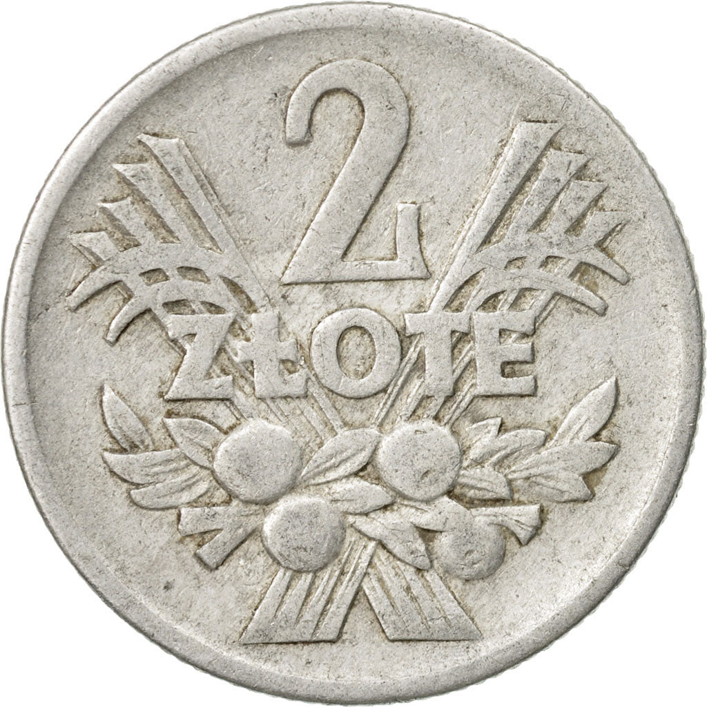 Moneta, Polonia, 2 Zlote, 1960, Warsaw, BB, Alluminio, KM:46