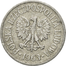 Coin, Poland, 10 Groszy, 1963, Warsaw, EF(40-45), Aluminum, KM:AA47