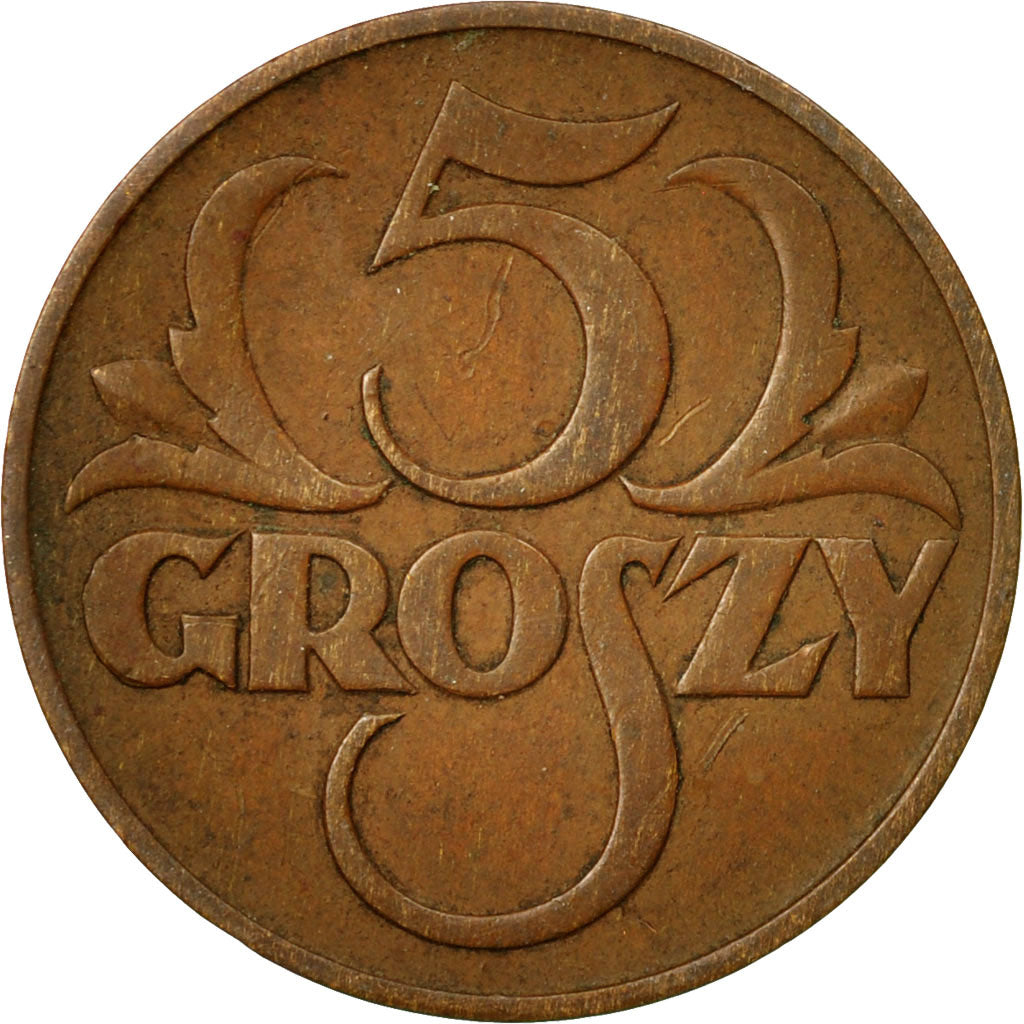 Monnaie, Pologne, 5 Groszy, 1935, Warsaw, TTB, Bronze, KM:10a