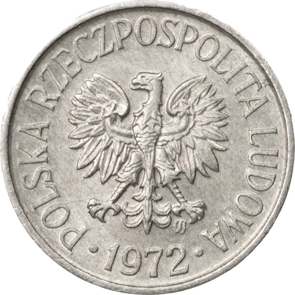 Coin, Poland, 5 Groszy, 1972, Warsaw, EF(40-45), Aluminum, KM:A46