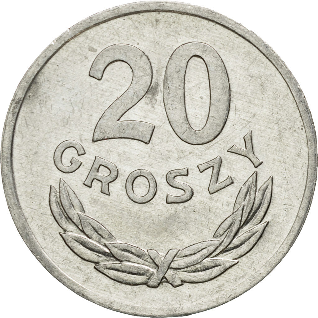 Moneta, Polonia, 20 Groszy, 1977, Warsaw, BB+, Alluminio, KM:A47