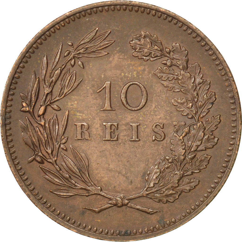 Monnaie, Portugal, Carlos I, 10 Reis, 1892, Portugal Mint, TTB+, Bronze, KM:532