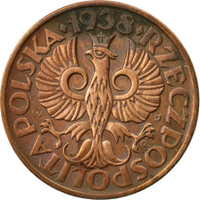 Coin, Poland, 2 Grosze, 1938, Warsaw, EF(40-45), Bronze, KM:9a