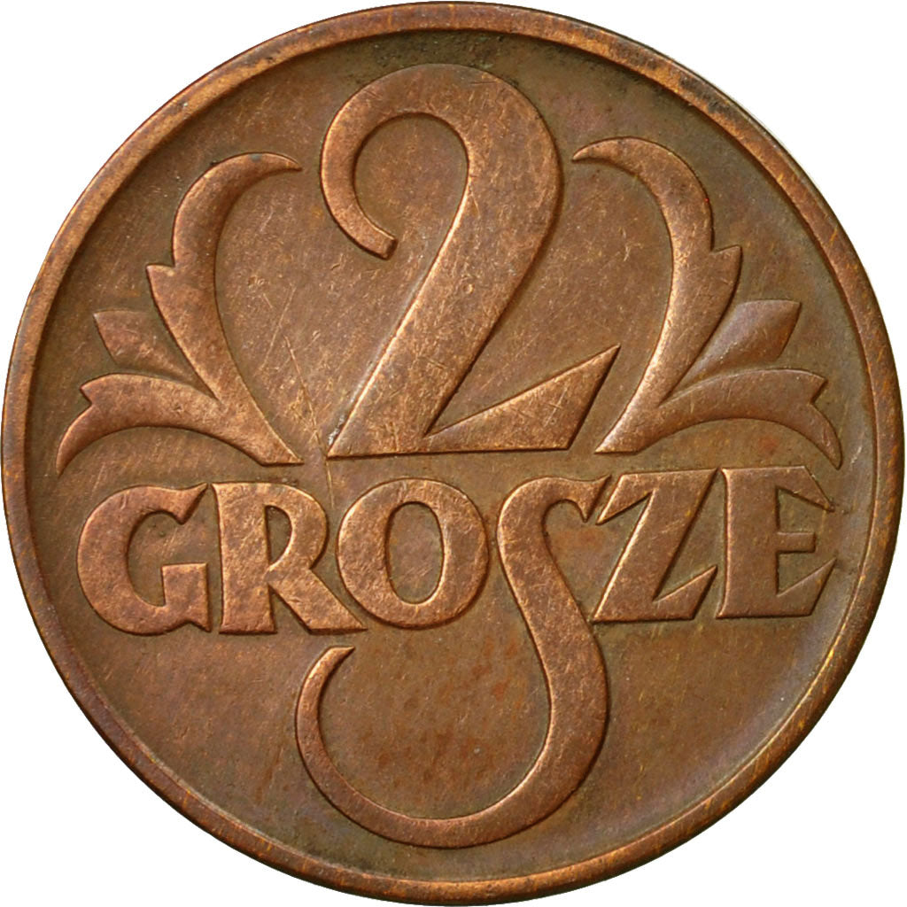 Coin, Poland, 2 Grosze, 1938, Warsaw, EF(40-45), Bronze, KM:9a