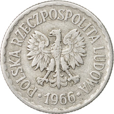 Coin, Poland, Zloty, 1966, Warsaw, EF(40-45), Aluminum, KM:49.1
