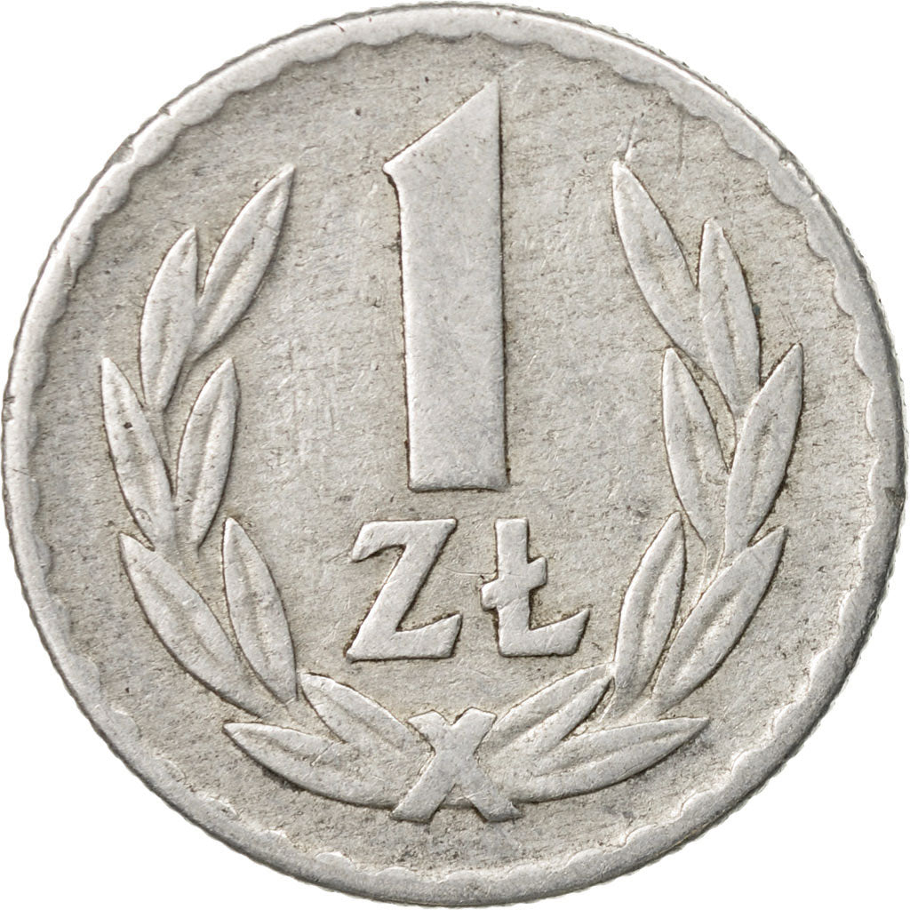 Coin, Poland, Zloty, 1966, Warsaw, EF(40-45), Aluminum, KM:49.1
