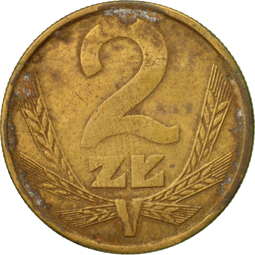 Moneta, Polska, 2 Zlote, 1983, Warsaw, EF(40-45), Mosiądz, KM:80.1