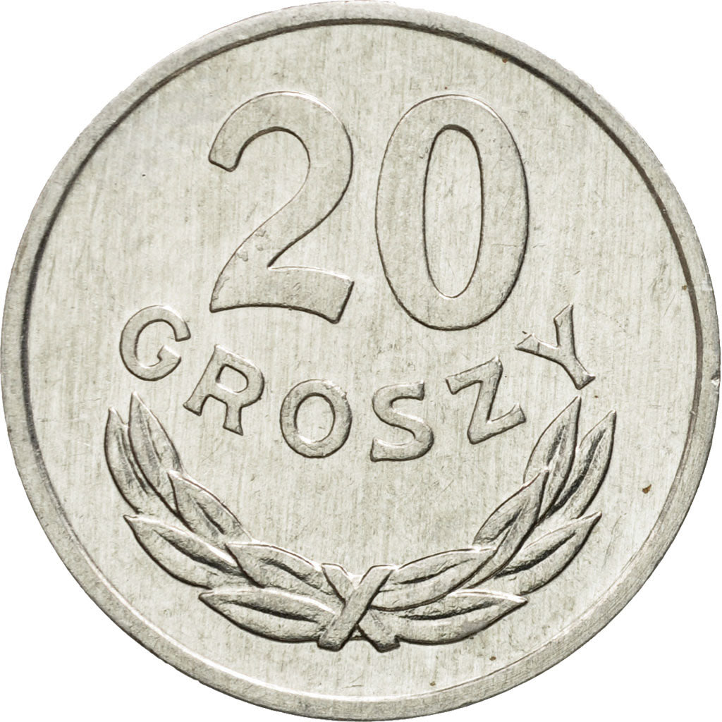 Monnaie, Pologne, 20 Groszy, 1980, Warsaw, TTB+, Aluminium, KM:A47