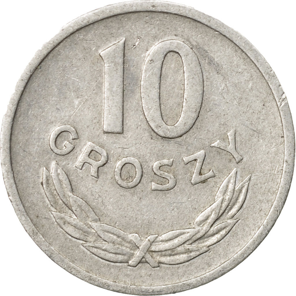 Coin, Poland, 10 Groszy, 1949, Warsaw, EF(40-45), Aluminum, KM:42a