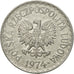Coin, Poland, Zloty, 1974, Warsaw, EF(40-45), Aluminum, KM:49.1