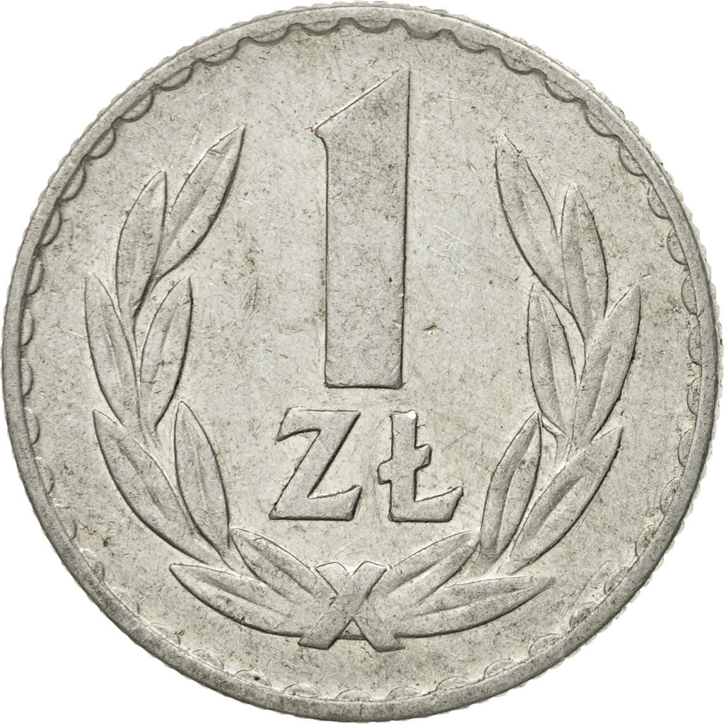 Coin, Poland, Zloty, 1974, Warsaw, EF(40-45), Aluminum, KM:49.1