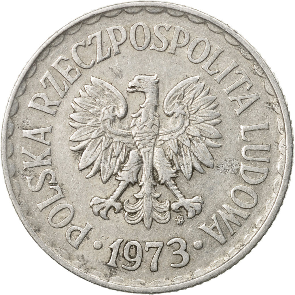 Moneta, Polonia, Zloty, 1973, Warsaw, BB, Alluminio, KM:49.1