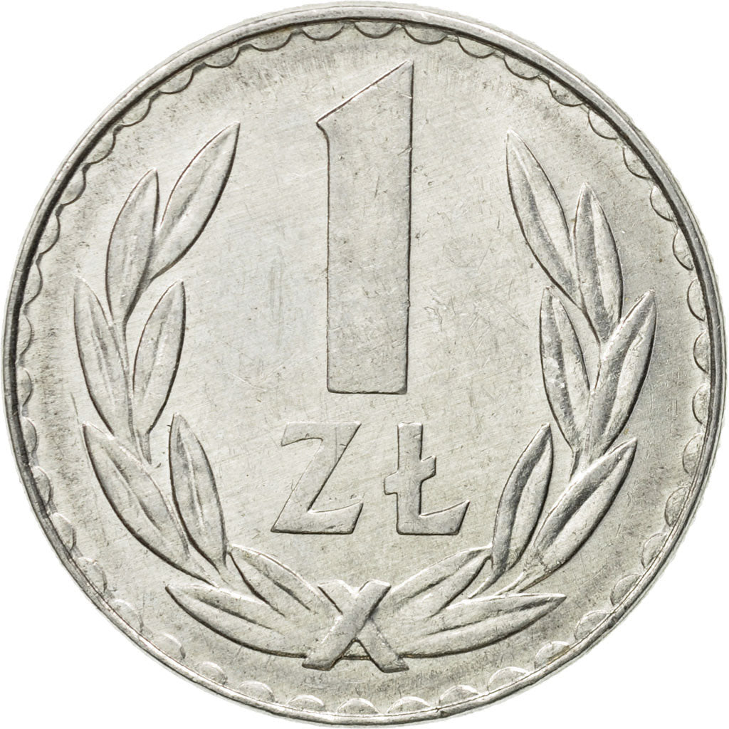 Coin, Poland, Zloty, 1981, Warsaw, EF(40-45), Aluminum, KM:49.1