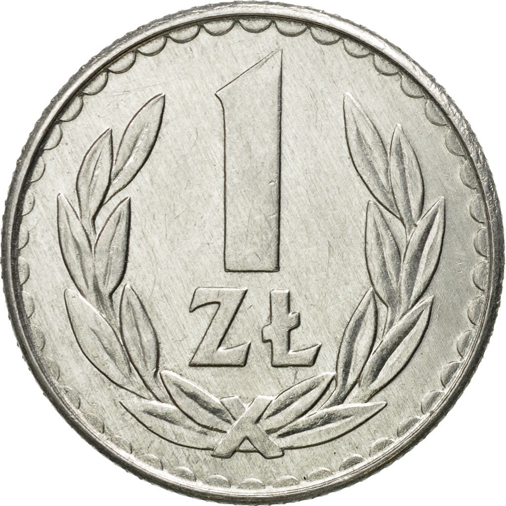 Coin, Poland, Zloty, 1987, Warsaw, EF(40-45), Aluminum, KM:49.2