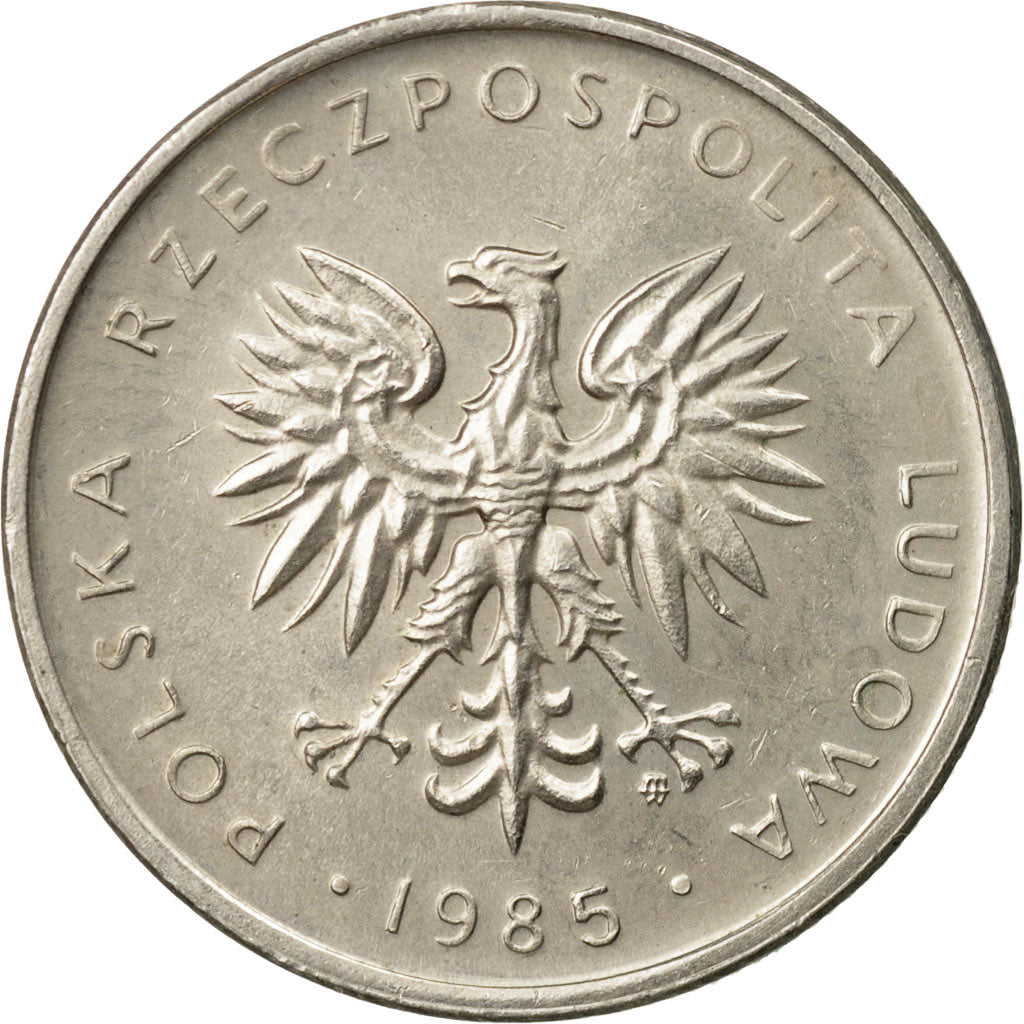 Münze, Polen, 10 Zlotych, 1985, Warsaw, SS+, Copper-nickel, KM:152.1