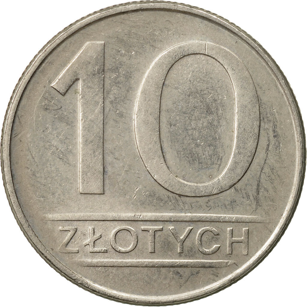 Münze, Polen, 10 Zlotych, 1985, Warsaw, SS+, Copper-nickel, KM:152.1