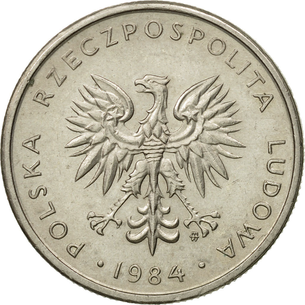 Moneda, Polonia, 10 Zlotych, 1984, Warsaw, MBC+, Cobre - níquel, KM:152.1
