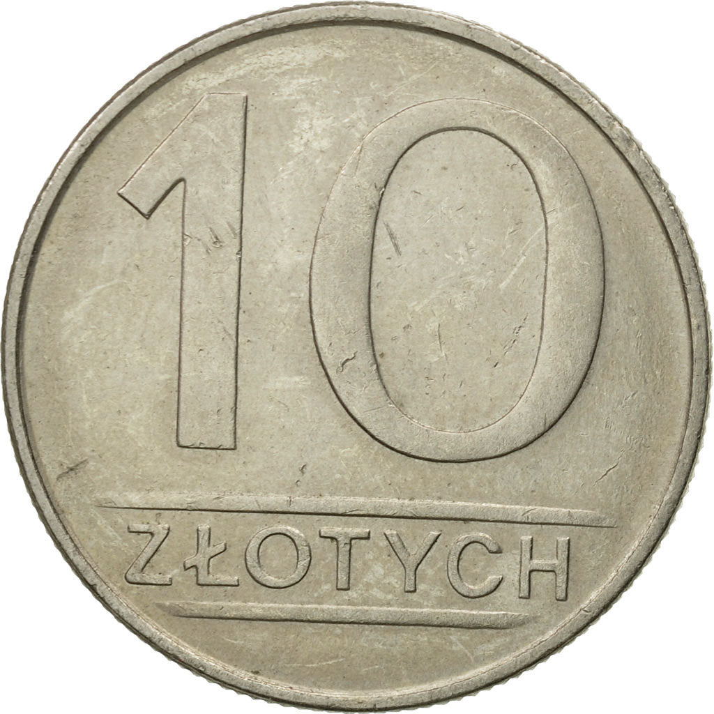 Moneda, Polonia, 10 Zlotych, 1984, Warsaw, MBC+, Cobre - níquel, KM:152.1