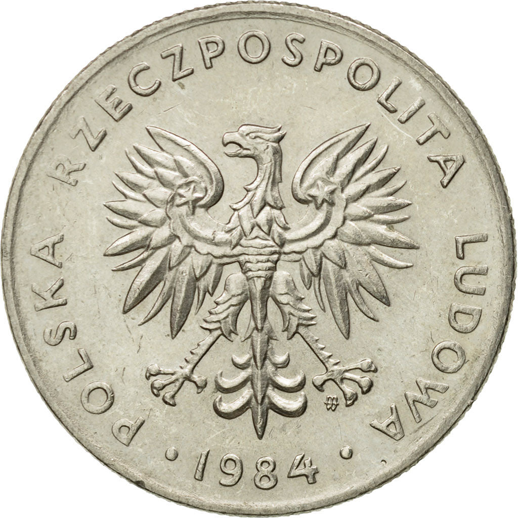 Coin, Poland, 20 Zlotych, 1984, Warsaw, AU(50-53), Copper-nickel, KM:153.1