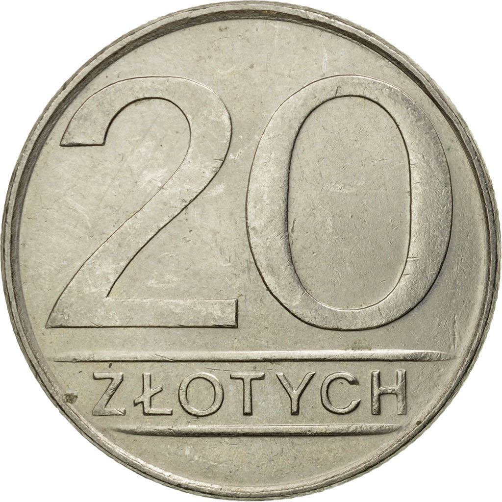 Coin, Poland, 20 Zlotych, 1984, Warsaw, AU(50-53), Copper-nickel, KM:153.1