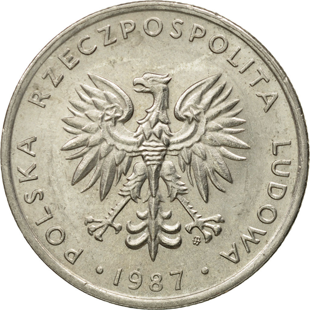 Moneta, Polonia, 20 Zlotych, 1987, Warsaw, BB+, Rame-nichel, KM:153.1