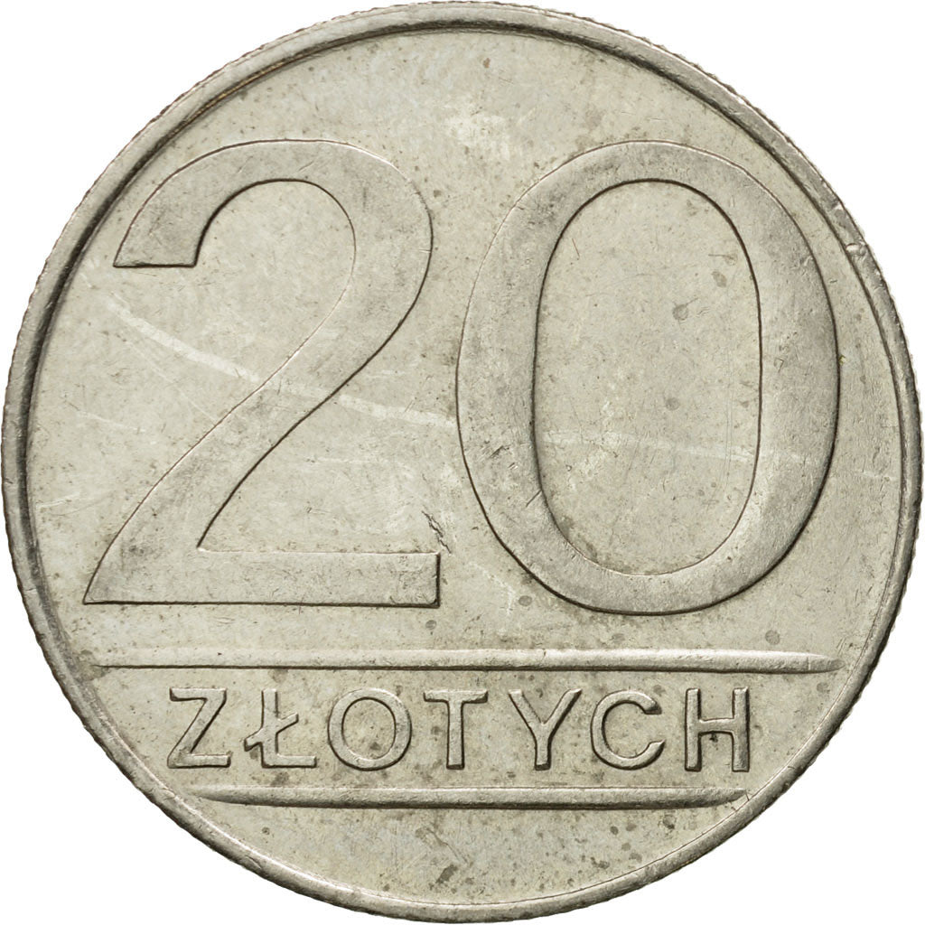 Moneta, Polonia, 20 Zlotych, 1987, Warsaw, BB+, Rame-nichel, KM:153.1